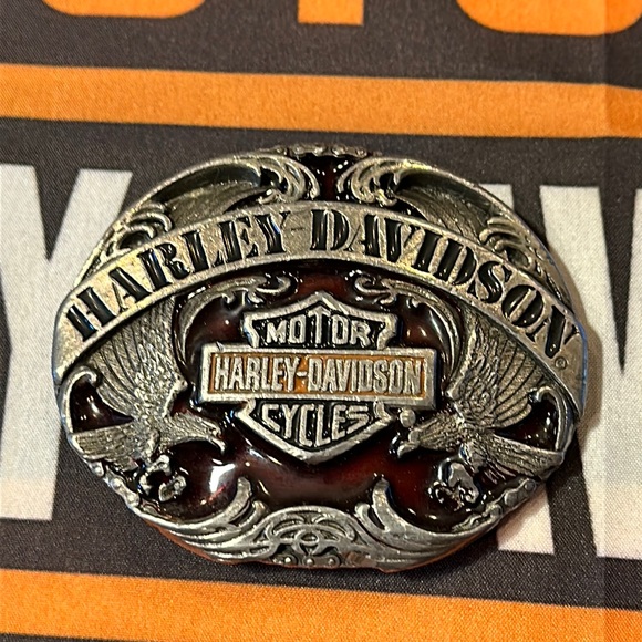 Siskiyou Other - **Vintage** 1991 HARLEY DAVIDSON MOTORCYCLE BELT BUCKLE